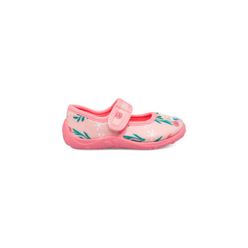 Pantofole rosa da bambina con decorazioni floreali e logo Frozen, Scarpe Bambini, SKU p431000101, Immagine 0